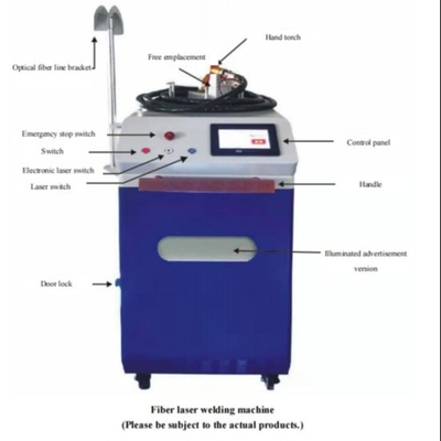 Fiber Laser Welder Stainless Steel Aluminum Laser Spot Welding Machine 100Hz 220V