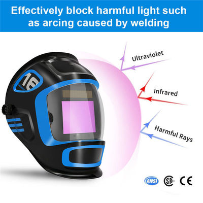 Black Flexible Auto Darkening Welding Helmet Infrared Harbor Freight Use